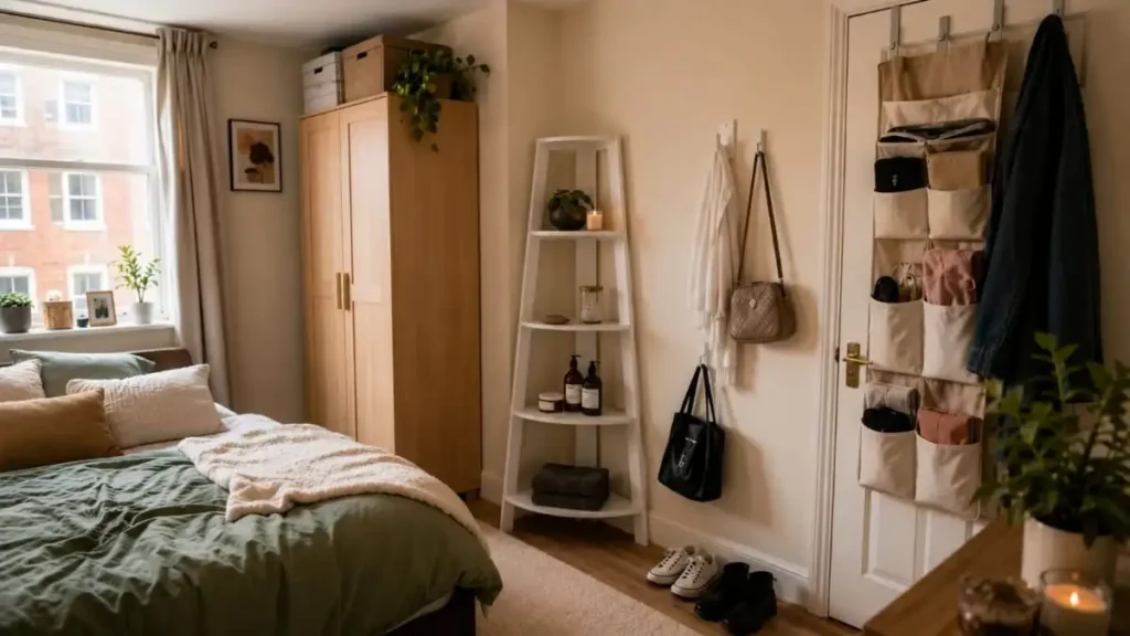 vertical storage ideas for renters