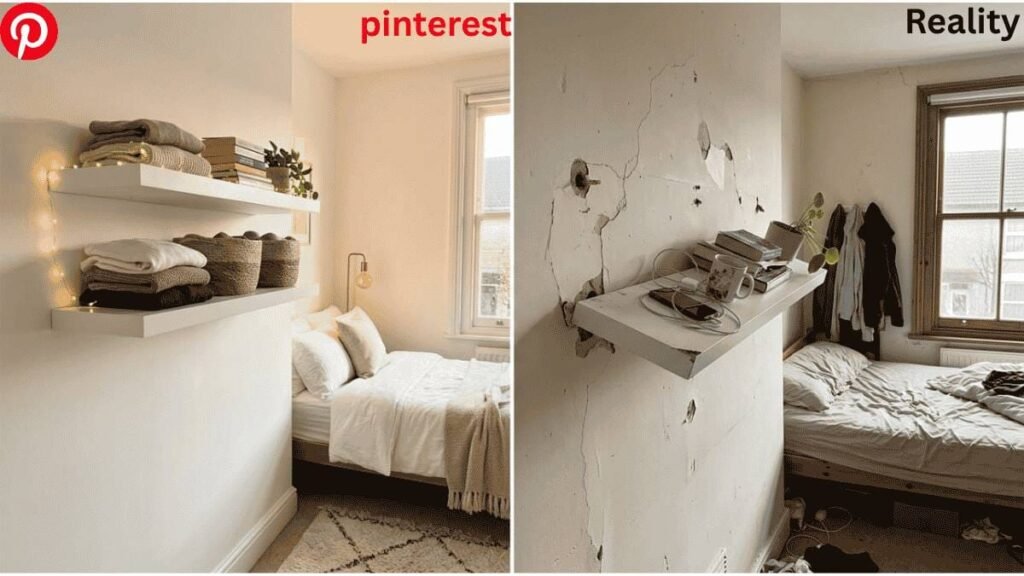 how to organise a small rental bedroom